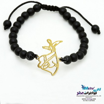 Gold and Stone Bracelet - Mozhgan Design - Sama Dance-SBN0103